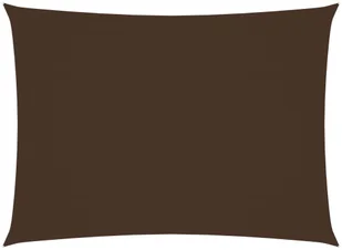 vidaXL Prostokątny żagiel ogrodowy, tkanina Oxford, 4x5 m, brązowy vidaXL - Parasole ogrodowe - miniaturka - grafika 2