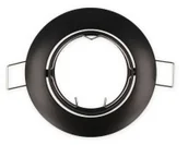 Oprawy, klosze i abażury - LED line Oprawa okrągła ruchoma, MR16/GU10 odlew czarna 249259 - miniaturka - grafika 1