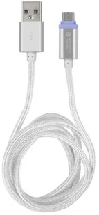 Natec Extreme Media kabel microUSB USB 2.0 M 1m srebrny LED ładowania (NKA-1209) - Kable USB - miniaturka - grafika 7
