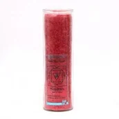 Świece - Palm Light 4041678000899 czakra świeca, muladh ARA-, czas palenia około 100 godzin, 20 cm, czerwony 4041678000899 - miniaturka - grafika 1