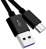 Kable USB - PremiumCord Kabel do szybkiego ładowania USB-C 1 m, superszybkie ładowanie 5 A, USB 3.1 typu C wtyczka USB 2.0, szybka i kabel danych pasujący do urządzeń typu C, czarny, 1 m ku31cp1bk - miniaturka - grafika 1