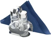 Wyposażenie lokali gastronomicznych - Stalgast Zestaw 2 el do przypraw (sól, pieprz) z serwetnikiem 362002 - miniaturka - grafika 1