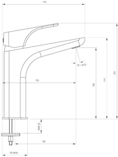 Deante Hiacynt BQH B21K - Baterie umywalkowe - miniaturka - grafika 4