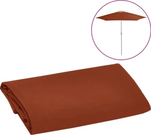 vidaXL Pokrycie do parasola ogrodowego, terakotowe, 300 cm 313801 - Parasole ogrodowe - miniaturka - grafika 2