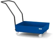 Wózki magazynowe - 722 DENTA Mobilna wanna wychwytowa ze stali na 1 beczkę 60 l lakierowana bez kraty 72279454 79454-uniw - miniaturka - grafika 1