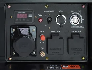 Agregat prądotwórczy DAEWOO DDAE 9000XE DIESEL AGREGAT GENERATOR PRĄDOTWÓRCZY 2x16A, 1x32A AVR MOC 15KM DDAE 9000XE DIESEL AGREGAT GENERATOR PRĄDOT - Agregaty prądotwórcze - miniaturka - grafika 4