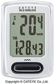 Liczniki rowerowe - Cateye komputer koło Velo Wireless Biały CC-vt230 W FBA_3524093_Blanc - miniaturka - grafika 1