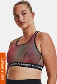 Biustonosze - Under Armour Biustonosz sportowy Crossback kolorowy - miniaturka - grafika 1