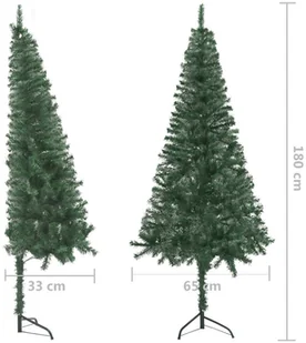 vidaXL Lumarko Sztuczna choinka narożna, zielona, 180 cm, PVC 329164 - Choinki - miniaturka - grafika 8