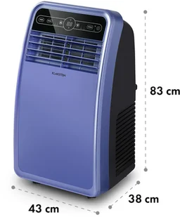 Klarstein Metrobreeze New York Smart 7k, klimatyzator przenośny, 7000 BTU/2,1 kW, klasa efektywności energetycznej A, pilot zdalnego sterowania DXJ2-MtrbrzNYSmrt7BL - Klimatyzatory - miniaturka - grafika 2