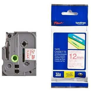Brother taśma 12mm RED ON CLEAR - Akcesoria do kas i terminali - miniaturka - grafika 4
