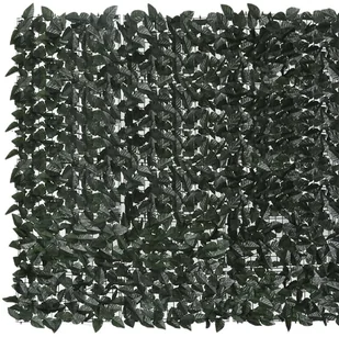 vidaXL Parawan balkonowy, ciemnozielone liście, 400x150 cm vidaXL - Markizy - miniaturka - grafika 4