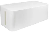 Kable komputerowe i do monitorów - LogiLink Organizer Pudełko do organizacji kabli Białe 400x160x135mm KAB0063 - miniaturka - grafika 1
