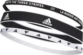 Czapki i chusty sportowe damskie - Adidas Headband 3 Pack Men, czarny/biały 2021 Czapki, daszki do biegania GM4529-095A-OSFM - miniaturka - grafika 1
