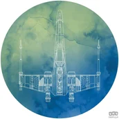 Fototapety - Komar Fototapeta Star Wars X-Wing DD1-028 DD1-028 - miniaturka - grafika 1