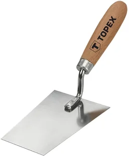 Topex Kielnia sztukatorska trapezowa 160x80 mm stalowa 13A800 - Narzędzia murarskie - miniaturka - grafika 3