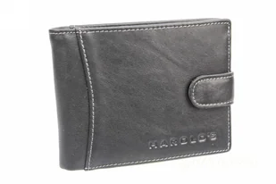 HAROLD'S Portfel Męski Skórzany HAROLD'S Skóra Licowa Duży Poziomy Z Zapięciem 5546 - Portfele - miniaturka - grafika 3