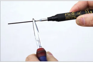 VSA Van Spijk Pica Ink Marker do głębokich otworów, czarny (PI15046SB) - Narzędzia warsztatowe - miniaturka - grafika 5