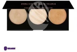 Makeup Revolution Paletka rozświetlaczy do twarzy - Highlighter Palette - Rozświetlacze do twarzy i ciała - miniaturka - grafika 3