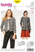 Akcesoria i części do maszyn do szycia - Burda burda 6465 wzór kurtki i Blazer cięcia (damski, rozm. 34$73 46) Level 3 średnia B6465 - miniaturka - grafika 1