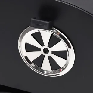 vidaXL Lumarko Grill beczkowy z 2 rusztowaniami, czarny, 80x95x90 cm, stal 313635 - Grille - miniaturka - grafika 2