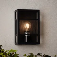 Lampy ogrodowe - Brilliant Kinkiet zewnętrzny Gettta, czarny - miniaturka - grafika 1