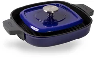 Patelnie - WOLL Patelnia grillowa Iron IND Woll z pokrywą 28 cm 28 niebieska - miniaturka - grafika 1