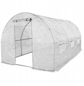Szklarnie ogrodowe - Tunel Foliowy Szklarnia 2,5x4m Premium z Siatką Pe - miniaturka - grafika 1