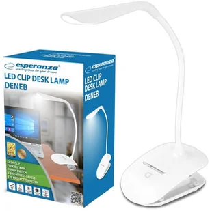 ESPERANZA Lampka LED biurkowa Esperanza Deneb ELD104W biała ELD104W - Lampy stojące - miniaturka - grafika 3