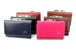 Elkor Portfel Damski Skórzany (PL) Skóra Licowa Klamra 12 cm - Portfele - miniaturka - grafika 3