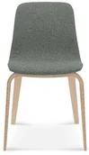 Krzesła - Fameg : Krzesło drewniane Hips szare tapicerowane A-1802/1 - miniaturka - grafika 1