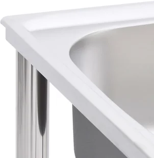 vidaXL Lumarko Zlewozmywak kempingowy, jednokomorowy, stal nierdzewna 151210 - Zlewozmywaki - miniaturka - grafika 6