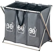 Kosze na bieliznę - Kesper 19591 pojemnik na pranie "Trio", 63 x 57 x 38 cm, szary 19591 - miniaturka - grafika 1
