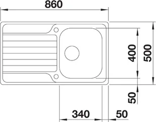 Blanco DINAS 45 S 523374 - Zlewozmywaki - miniaturka - grafika 3
