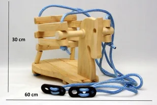 Huśtawka drewniana Malimas drewno naturalne Koń - Place zabaw - miniaturka - grafika 2