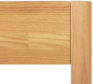 vidaXL Rama łóżka, lite drewno dębowe, 180 x 200 cm - Łóżka - miniaturka - grafika 6