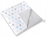 Namioty i tipi dla dzieci - Dwustronna mata do tipi- Gwiazdy szaro-niebieskie/ - miniaturka - grafika 1