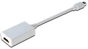 Adaptery i przejściówki - Digitus DB 340404 001, w, 0,15 m, Mini DP wtyk do gniazda HDMI typu A kabel DisplayPort Adapter, biały DB-340404-001-W - miniaturka - grafika 1