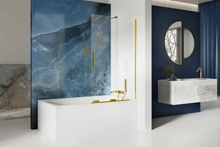 New Trendy Smart Light Gold parawan przesuwny 80x150 cm EXK-4302 - Parawany nawannowe - miniaturka - grafika 2