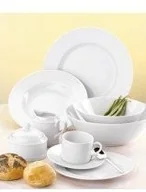 Serwisy obiadowe - Esmeyer 433  211 artykuły dekoracyjne nakryty stół naczynia HEIKE Biały 433-211 - miniaturka - grafika 1