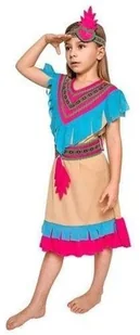 GoDan strój dla dzieci Indianka Kolorowy Kwiat, rozmiar 120/130 cm - Stroje karnawałowe - miniaturka - grafika 3