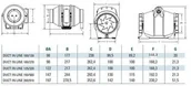 Wentylatory przemysłowe - Cata Wentylator kanałowy DUCT IN LINE 125/320 - miniaturka - grafika 1