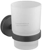 Kubki na szczoteczki do zębów - Gedy Eros kubek wiszący czarny 2310CZAR - miniaturka - grafika 1