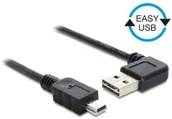 Kable USB - Delock EASY-USB-KAB.2.0 A (gewink. RE/LI)-> miniUSB 5pin 0.5 m 85175 - miniaturka - grafika 1
