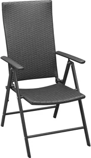 vidaXL 7-częściowy zestaw mebli ogrodowych, czarno-brązowy 3060055 - Meble ogrodowe - miniaturka - grafika 3