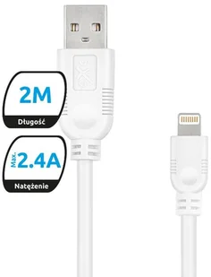 eXc mobile Pozostali Kabel lightning Whippy 2m biały odbierz w Warszawie Faktura VAT 23% Polska gwarancja MO-EC-F188 - Kable USB - miniaturka - grafika 2