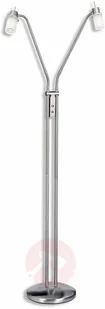 Paul Neuhaus Nowoczesna lampa podłogowa stal 2 ramiona - Max - Lampy stojące - miniaturka - grafika 4