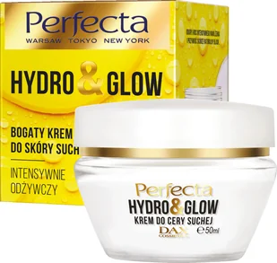 Perfecta Hydro&Glow Bogaty krem do skóry suchej intensywnie odżywczy 50ml - Kremy do twarzy - miniaturka - grafika 2