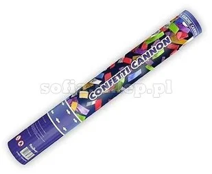 Partydeco Tuba z konfetti mix 40cm 1szt - Wesele i ślub - miniaturka - grafika 2