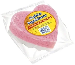 Grosik Gąbka Kąpielowa do Masażu Serce - Rękawice i gąbki do kąpieli - miniaturka - grafika 2